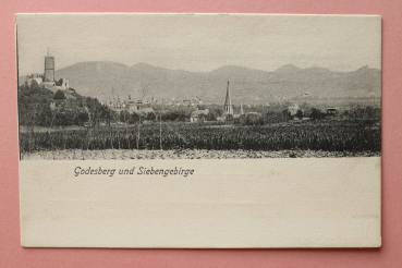 Postcard PC Godesberg Bonn 1900 Siebengebirge Hills Town architecture NRW